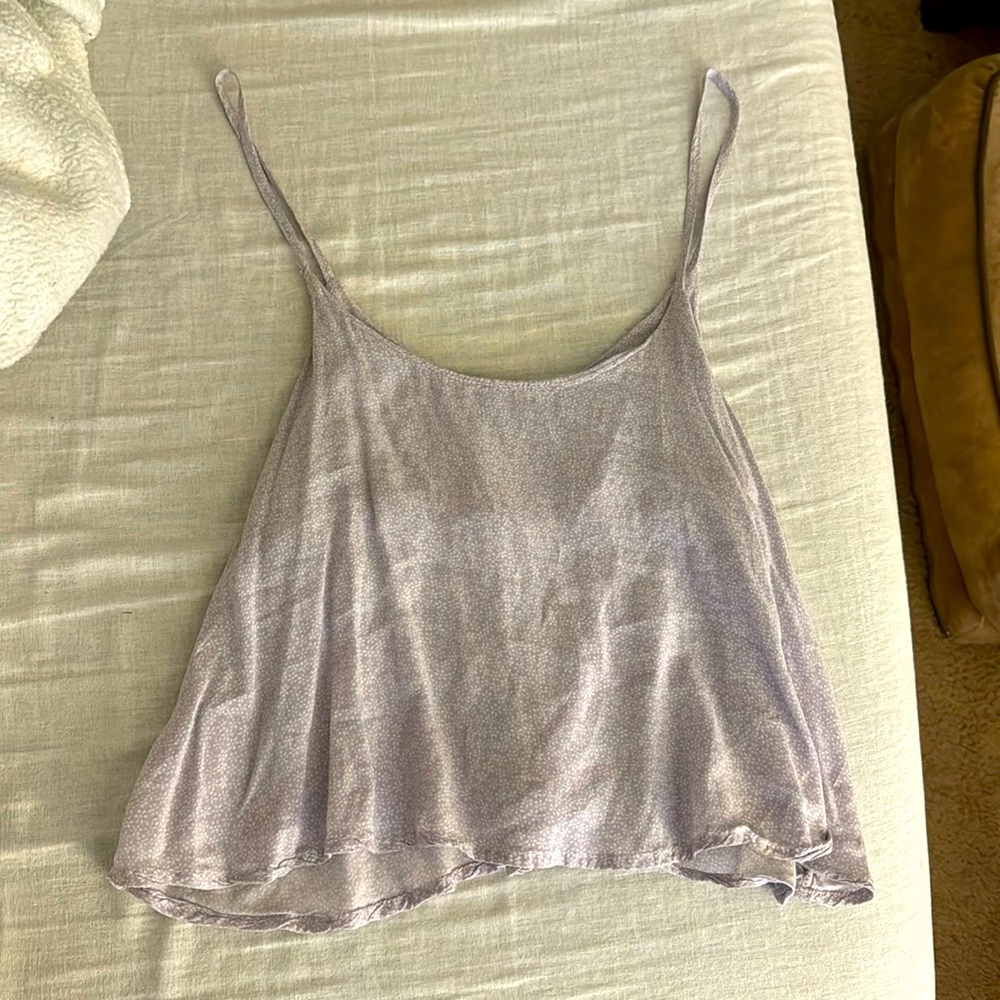 Lavender brandy crop top
